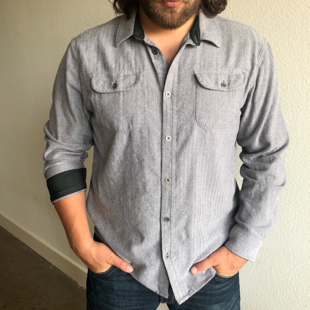 Men’s PrAna Long-Sleeve Button Down, size XL